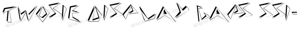 Twosie Display Caps SSi字体转换